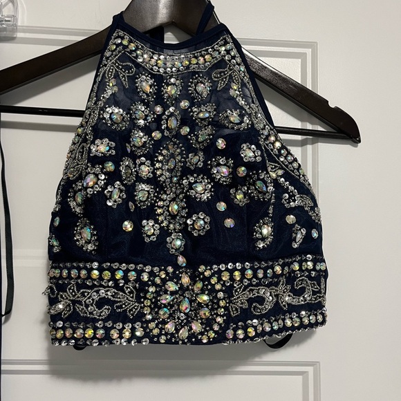 B Darlin  2 Piece Embellished Dress Prom Homecoming Formal 3/4 - Picture 4 of 16